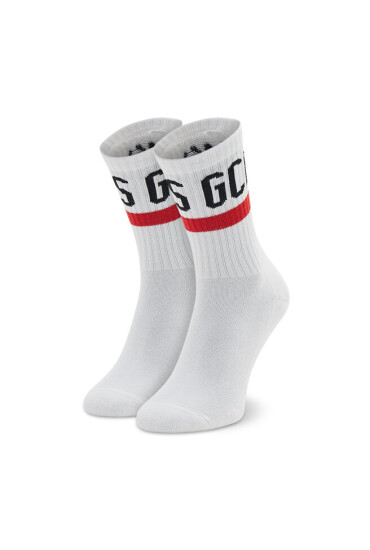 GCDS Дълги чорапи unisex CC94M010024 White 01 - Mera.bg