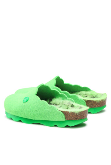 Genuins Пантофи Candy G104682 Fawx Sheepskin Green - Mera.bg