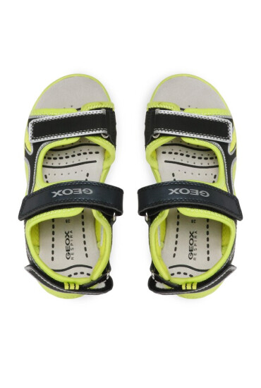 Geox Сандали J Sandal Splush Boy J35GPA014CEC3707 S Lime/Black - Mera.bg