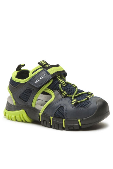 Geox Сандали J Sandal Dynomix Boy J35GHA014MEC0749 M Navy/Lime - Mera.bg