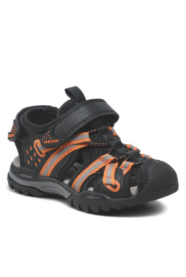 Geox Сандали J Borealis Boy J920RB0ME14C0038 M Black/Orange - Mera.bg