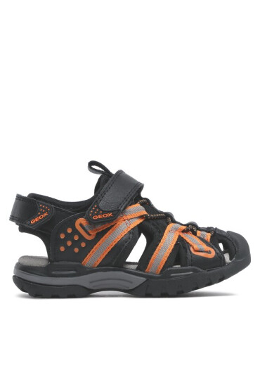Geox Сандали J Borealis Boy J920RB0ME14C0038 M Black/Orange - Mera.bg