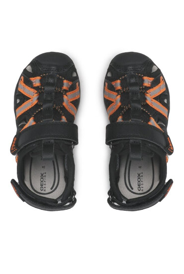 Geox Сандали J Borealis Boy J920RB0ME14C0038 M Black/Orange - Mera.bg