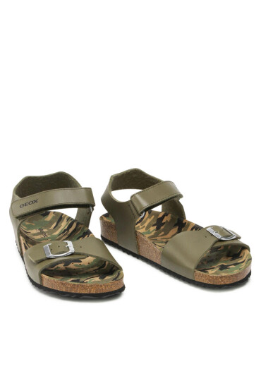 Geox Сандали J Ghita B. B J028LB 000BC C0498 S Military/Black - Mera.bg