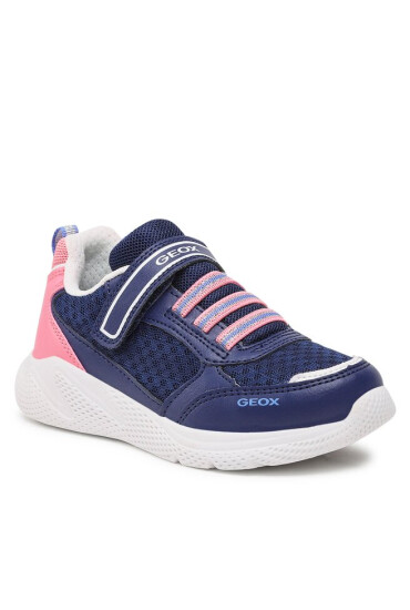 Geox Сникърси J Sprintye Girl J26FWA0BC14C4290 S Navy/Coral - Mera.bg