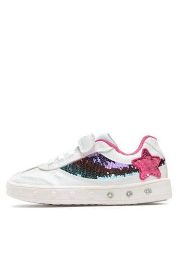 Geox Сникърси J Skylin Girl J358WB0BCATC0653 S White/Multicolor - Mera.bg