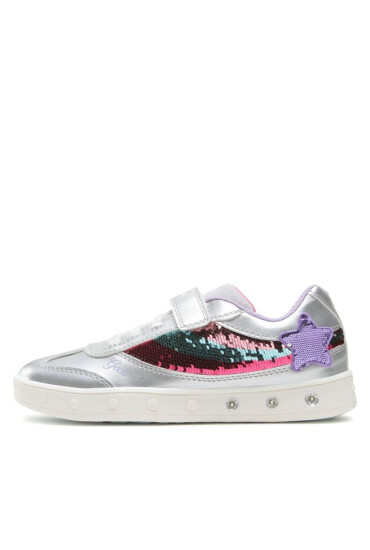 Geox Сникърси J Skylin Girl J358WB0AJAYC1239 D Silver/Multicolor - Mera.bg