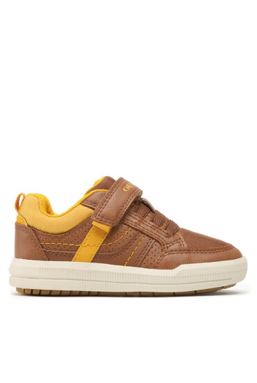 Geox Сникърси J Arzach Boy J164AA0MEFUC6N2G M Cognac/Dk Yellow - Mera.bg