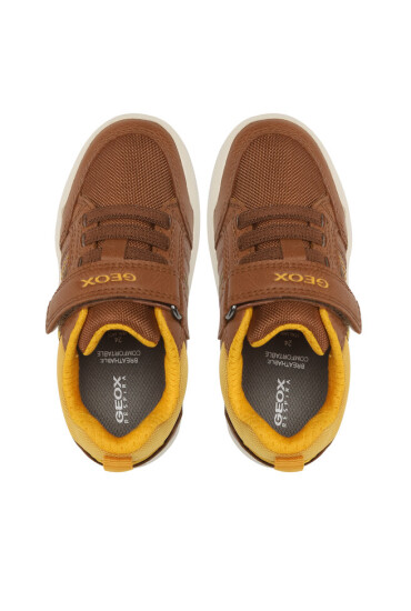 Geox Сникърси J Arzach Boy J164AA0MEFUC6N2G M Cognac/Dk Yellow - Mera.bg