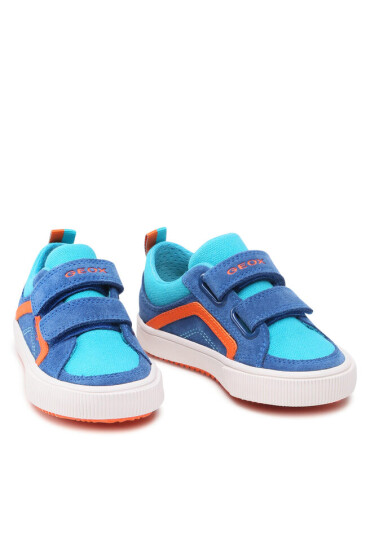 Geox Сникърси J Alonisso B. A J252CA 02210 C0685 M Royal/Orange - Mera.bg