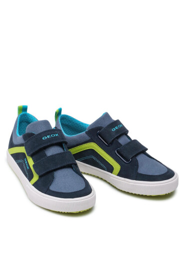 Geox Сникърси J Alonisso B. A J252CA 02210 C0749 S Navy/Lime - Mera.bg