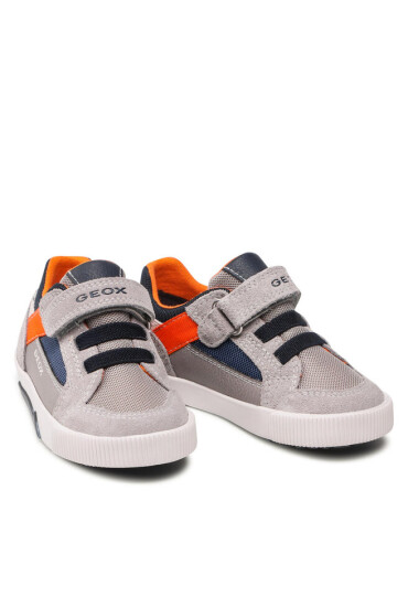 Geox Сникърси B Kilwi B. A B25A7A 01422 C1208 M Lt Grey/Orange - Mera.bg