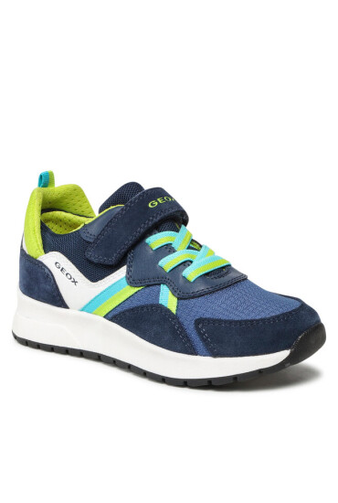 Geox Сникърси J Briezee B. A J25GMA 01122 C0749 S Navy/Lime - Mera.bg