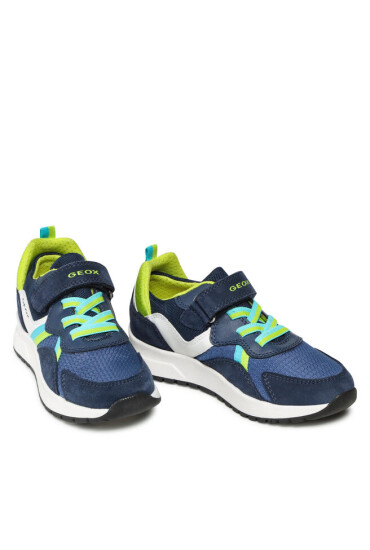 Geox Сникърси J Briezee B. A J25GMA 01122 C0749 S Navy/Lime - Mera.bg