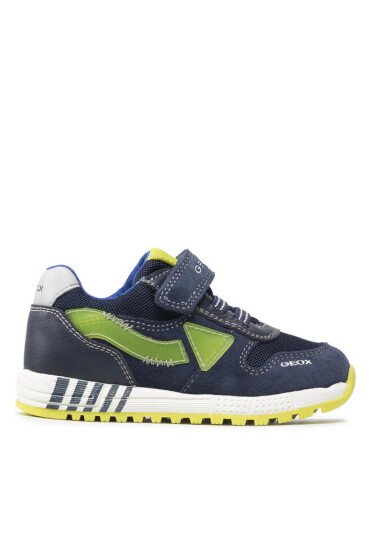 Geox Сникърси B Alben B. A B253CA 02214 C4502 S Navy/Fluo Yellow - Mera.bg