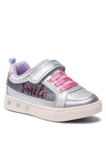 Geox Сникърси J Skylin G. F J258WF 0AJAY C0162 M Silver/Fuchsia - Mera.bg