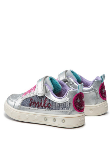 Geox Сникърси J Skylin G. F J258WF 0AJAY C0162 M Silver/Fuchsia - Mera.bg