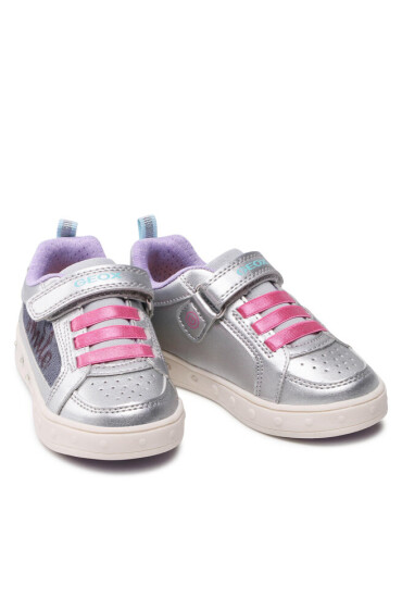 Geox Сникърси J Skylin G. F J258WF 0AJAY C0162 M Silver/Fuchsia - Mera.bg