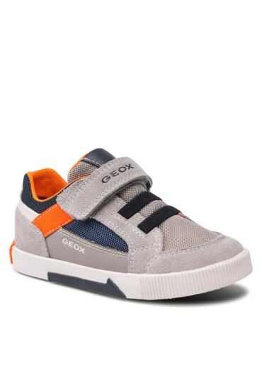 Geox Сникърси B Kilwi B. A B25A7A 01422 C1208 S Lt Grey/Orange - Mera.bg