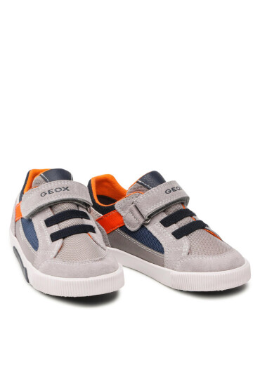 Geox Сникърси B Kilwi B. A B25A7A 01422 C1208 S Lt Grey/Orange - Mera.bg