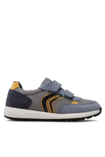Geox Сникърси J Alben Boy J159EA01420C1L2V D Lt Grey/Yellow - Mera.bg