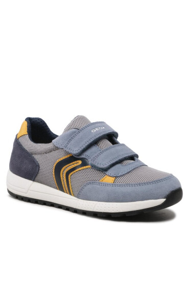 Geox Сникърси J Alben Boy J159EA01420C1L2V D Lt Grey/Yellow - Mera.bg