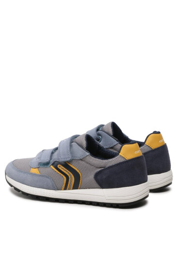Geox Сникърси J Alben Boy J159EA01420C1L2V D Lt Grey/Yellow - Mera.bg