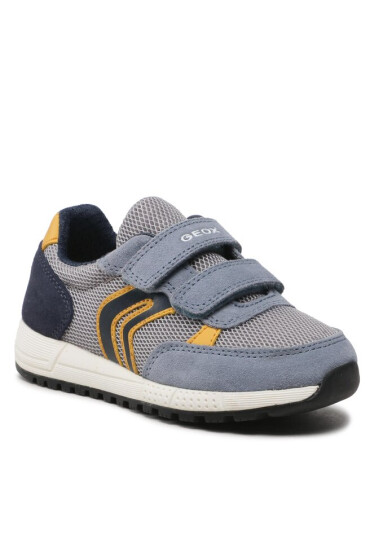 Geox Сникърси J Alben Boy J159EA01420C1L2V S Lt Grey/Yellow - Mera.bg
