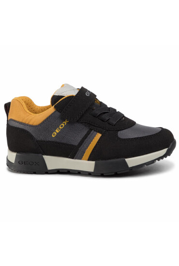 Geox Сникърси J Alfier B. A J946NA 0BUAF C9241 S Black/Dk Yellow - Mera.bg