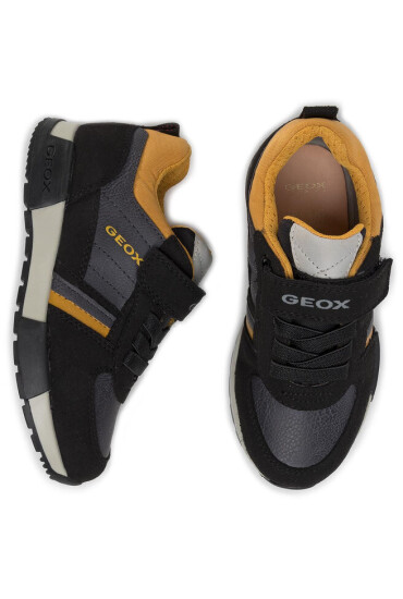 Geox Сникърси J Alfier B. A J946NA 0BUAF C9241 S Black/Dk Yellow - Mera.bg