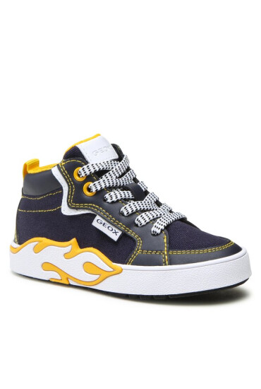 Geox Сникърси J Alphabeet Boy J35HLF01054C0657 M Navy/Yellow - Mera.bg