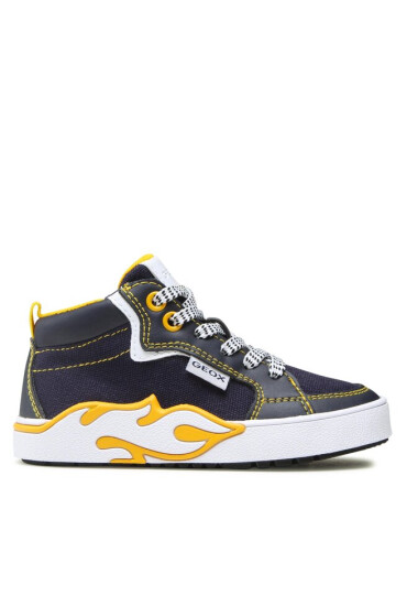 Geox Сникърси J Alphabeet Boy J35HLF01054C0657 M Navy/Yellow - Mera.bg