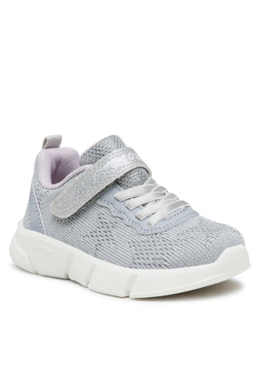 Geox Сникърси J Aril Girl J25DLD07QBCC1316 M Silver/Lilac - Mera.bg
