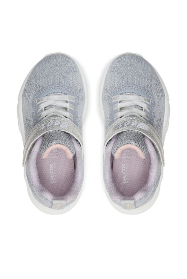 Geox Сникърси J Aril Girl J25DLD07QBCC1316 M Silver/Lilac - Mera.bg