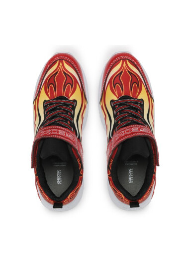 Geox Сникърси J Assister Boy J35DZC011CEC0020 D Red/Black - Mera.bg