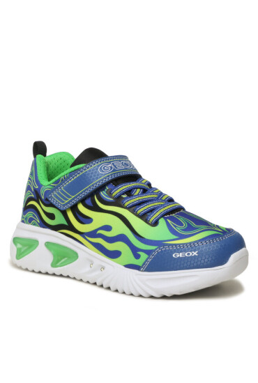 Geox Сникърси J Assister Boy J35DZC011CEC4165 D Royal/Green - Mera.bg