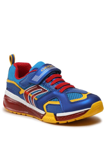 Geox Сникърси J Bayonyc B. A J16FEA 05014 C0295 S Lt Blue/Yellow - Mera.bg