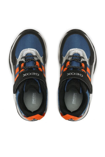 Geox Сникърси J Calco Boy J26CLA 014CE C4M2T M Dk Blue/Orange - Mera.bg