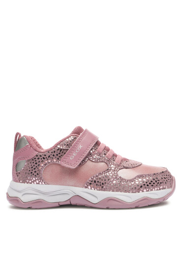 Geox Сникърси J Calco Girl J16CMA 0DHBC C8F1A S Dk Pink/Dk Silver - Mera.bg
