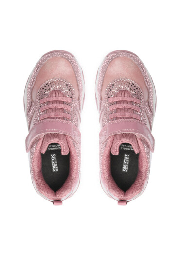 Geox Сникърси J Calco Girl J16CMA 0DHBC C8F1A S Dk Pink/Dk Silver - Mera.bg