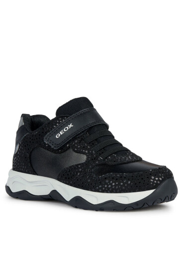 Geox Сникърси J Calco Girl J16CMA 0DHBC C9244 S Black/Dk Silver - Mera.bg