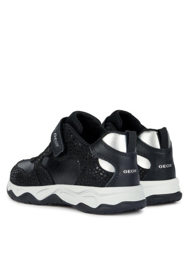 Geox Сникърси J Calco Girl J16CMA 0DHBC C9244 S Black/Dk Silver - Mera.bg