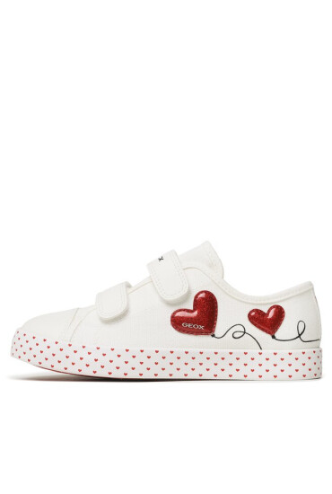 Geox Сникърси J Ciak G. G J3504G 01054 C0050 S White/Red - Mera.bg