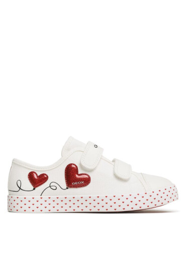 Geox Сникърси J Ciak G. G J3504G 01054 C0050 S White/Red - Mera.bg