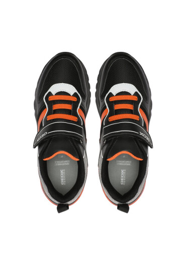 Geox Сникърси J Ciberdron Boy J36LBC 011FE C0038 DD Black/Orange - Mera.bg