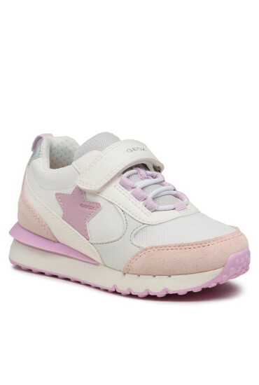 Geox Сникърси J Fastics G. A J35GZA 08514 C0674 S White/Rose - Mera.bg