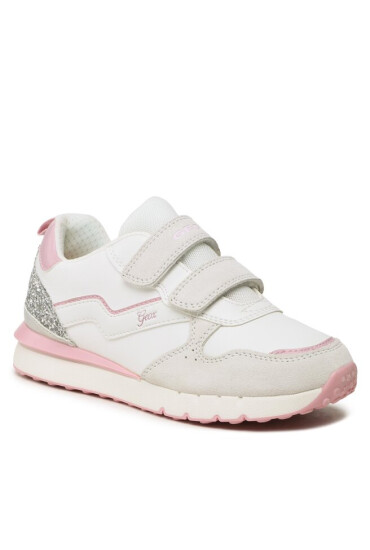 Geox Сникърси J Fastics Girl D J35GZD 022FU C0680 D Off White/Pink - Mera.bg