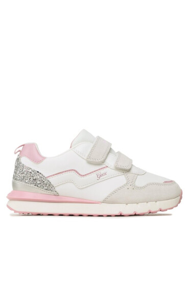 Geox Сникърси J Fastics Girl D J35GZD 022FU C0680 D Off White/Pink - Mera.bg