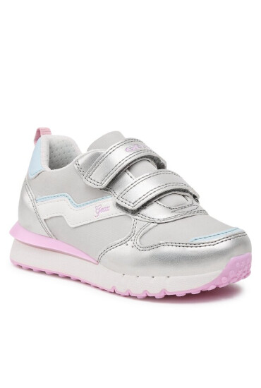 Geox Сникърси J Fastics Girl J26GZA054FUC1100 S Lt Grey/Aqua - Mera.bg