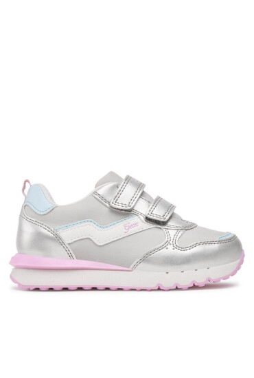Geox Сникърси J Fastics Girl J26GZA054FUC1100 S Lt Grey/Aqua - Mera.bg